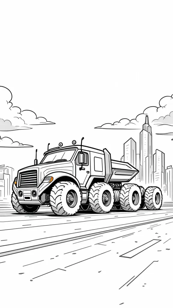 cyber truck coloring pages